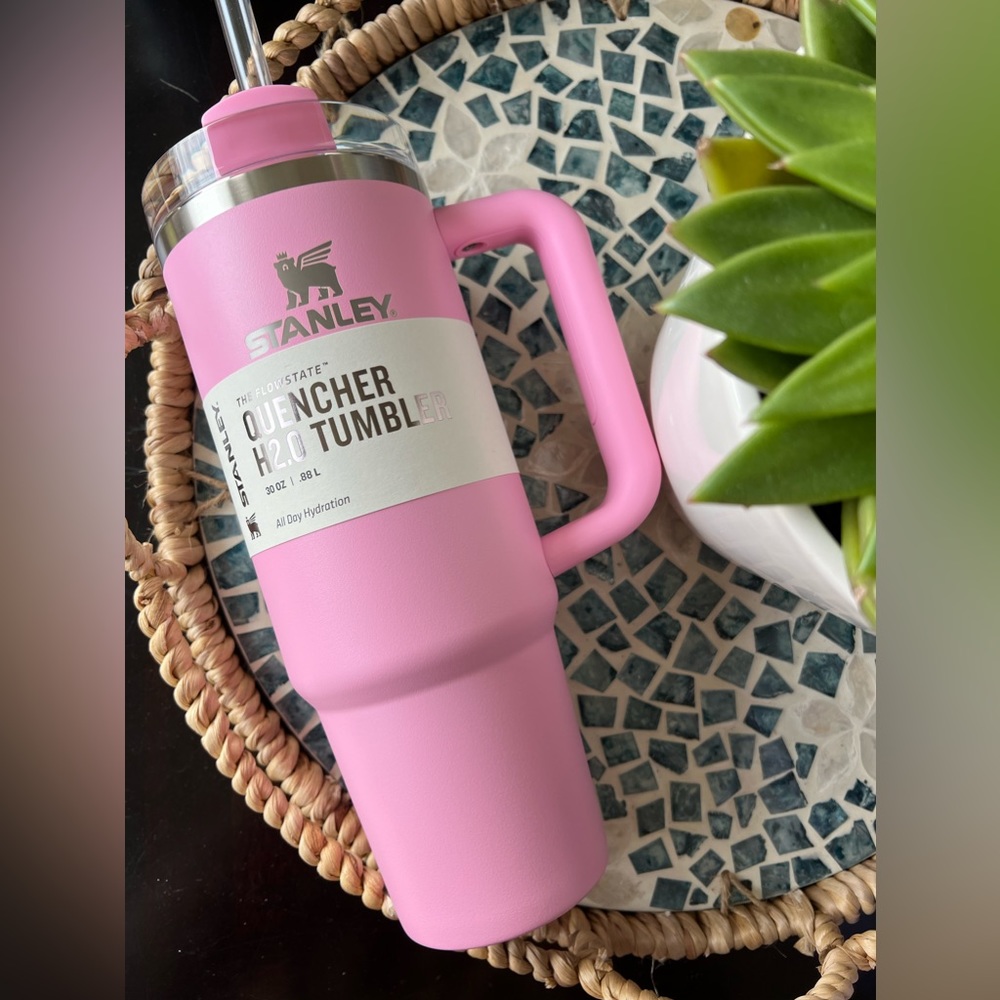 SIZZLING PINK Stanley 30 oz. Quencher H2.0 FlowState Tumbler NWT